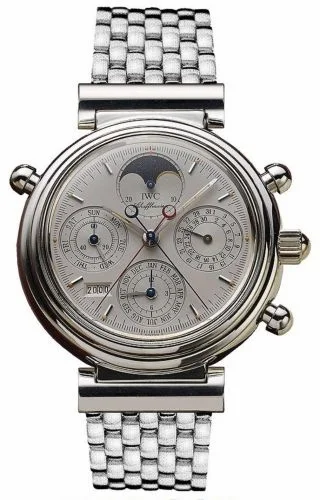 IWC Da Vinci Perpetual Rattrapante Platinum / Silver / French / Bracelet IW9254-08 (IW925408)